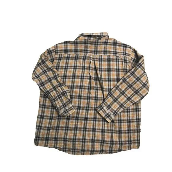 Carhartt Men's XXL Brown Plaid Button Down Long Sleeve Shirt - Picture 6 of 9